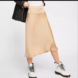 NWT Free People Normani Bias Skirt 10